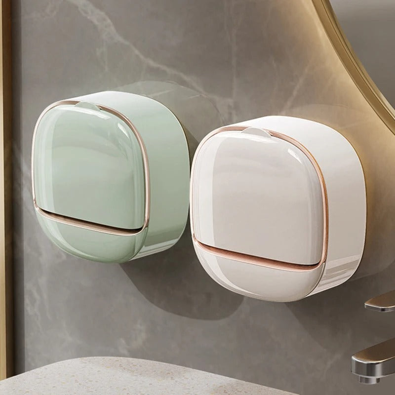 Luxury Soap Holder Punch Free Drain Laundry Soap Box Easy Cleaning