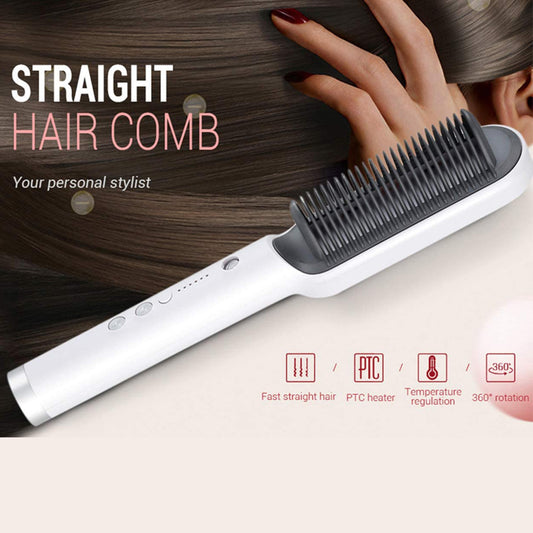Electric Professional Hair Straightening Brush